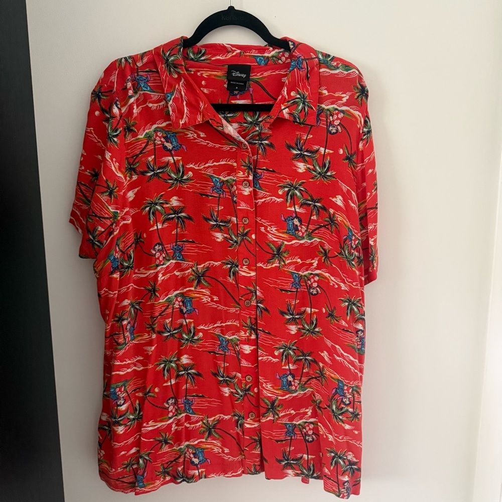 Disney Lilo and Stitch Tropical Button Down Shirt